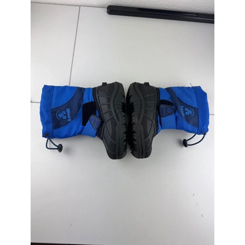 Kamik Fireball Kids‎ Blue Winter Snow Boots Waterproof Size 8